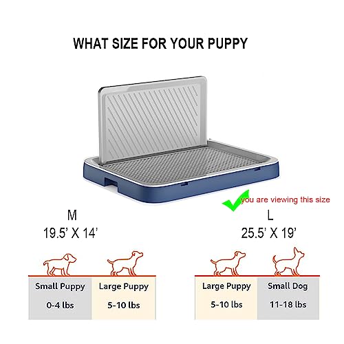 FSHNS Potty para cães internos ou alpendre, almofadas de treinamento com defletor de xixi, almofada