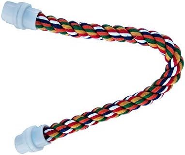 jkshop LNL 15" Pet Bendable Play Center Comfy Perches and Climbing for Birds Flexible Multi-Color Rope
