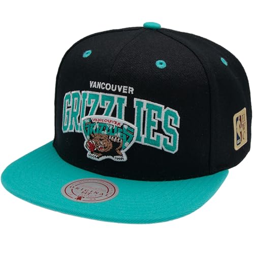 Mitchell & Ness Team Arch Snapback (NBA/HWC) - Vancouver Grizzlies (Noir/Turquoise) – vue 4