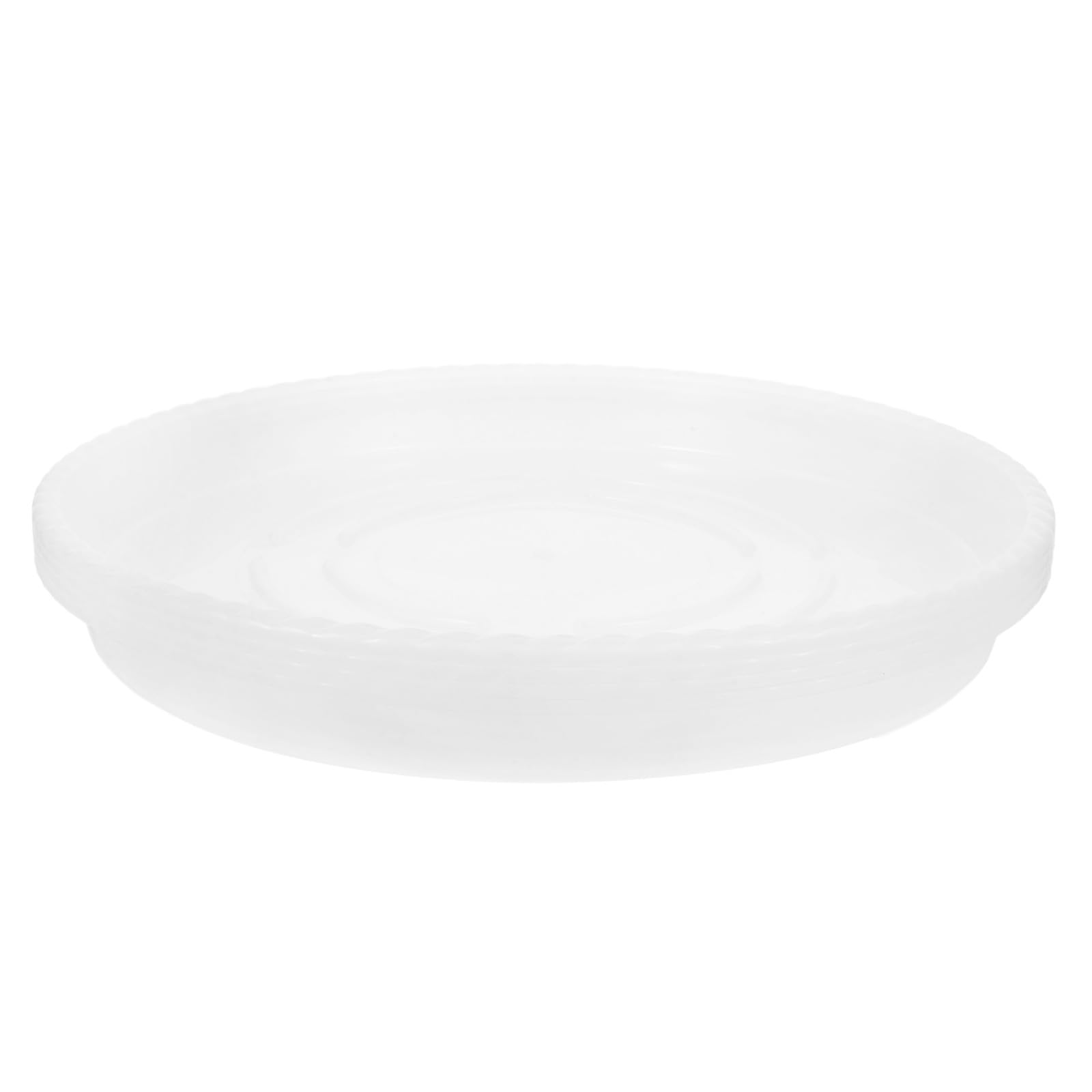 Soucoupes de pot de fleurs transparentes en plastique lot de 4