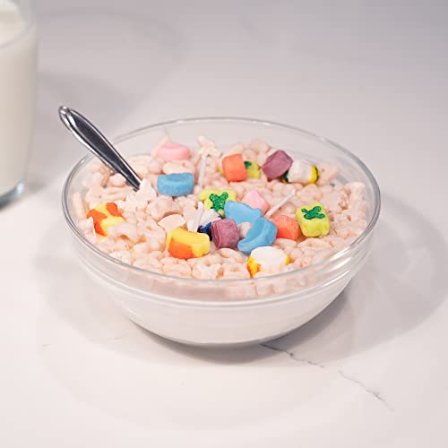 Scented Cereal Candle, Cereal Bowl Candle With Real Metal Spoon And Glass Bowl, Birthday Candle, 3 Wick Soy Wax Cereal Candle, Cute Room Decor With Vanilla Scent #TOP3