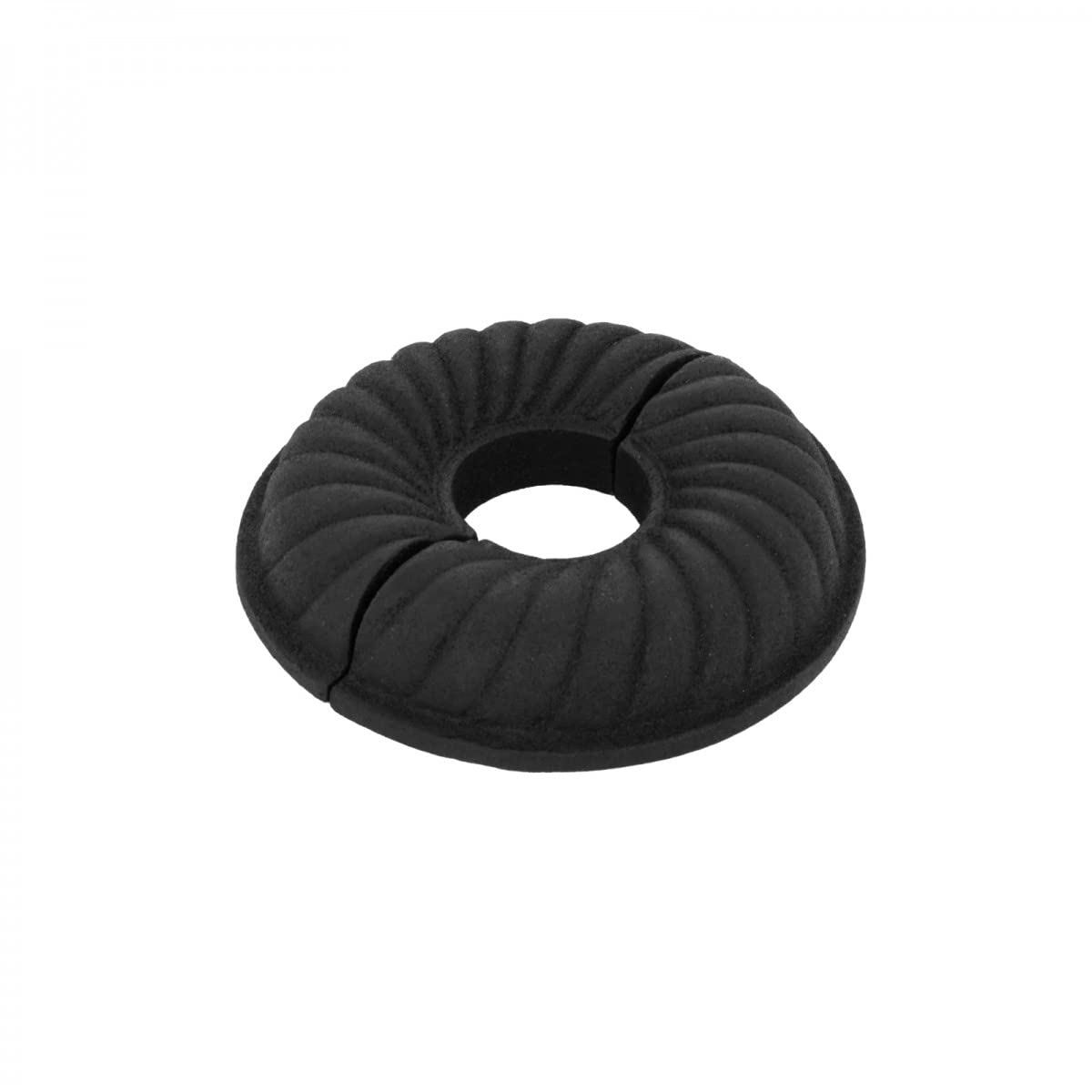 Bride de radiateur noire style Le Cruller pour cacher les trous de tuyaux sans démonter
