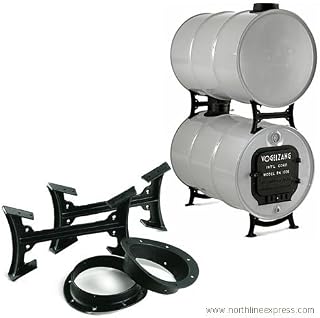 US Stove Company BK50E Natural Organic Double Barrel Stove Kit
