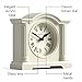 JONES CLOCKS® Kensington Mantel Clock | Small Classic Arch top Clock | Pale Cream | Stylish & Contemporary | Ideal for Desk, Mantelpiece, Bookshelf or Bedside