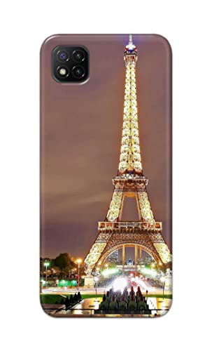 Image of PRINTFIDAA Lovers Famous Place Eiffel Tower in Paris Printed Designer Hard Case for Poco C3 Back Cover -(e) RPM1009