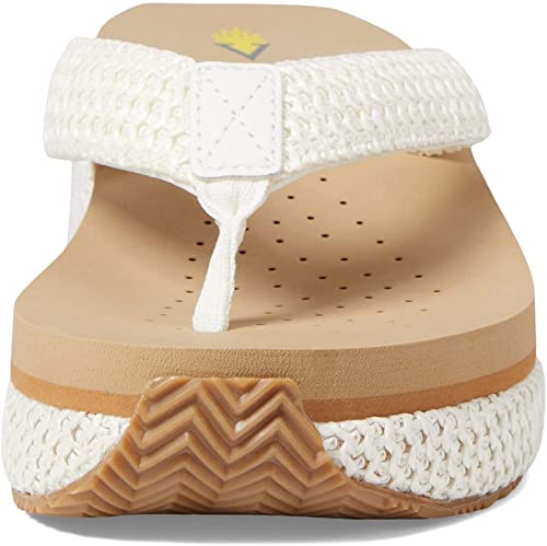 Volatile Island, Women's, Shoes, Wedge Sandal, White Raffia, 9 #TOP1