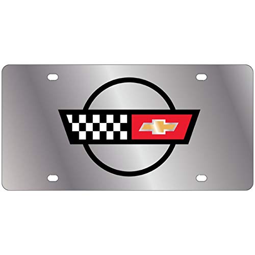 Eurosport Daytona Logo License Plate for Corvette C4 (Chrome)