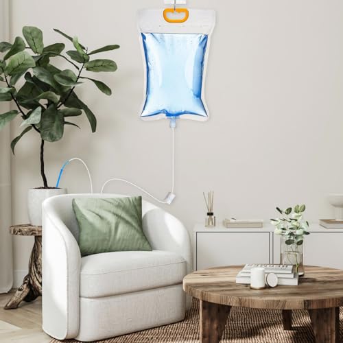 6 Stück 3,5L Pflanzen Bewässerung Tropfbewässerungsbeutel, Automatische Bewässerungssystem mit Verstellbarem Durchfluss Ventil, Urlaubsbewässerung für Topfpflanzen Indoor Balkon Garten