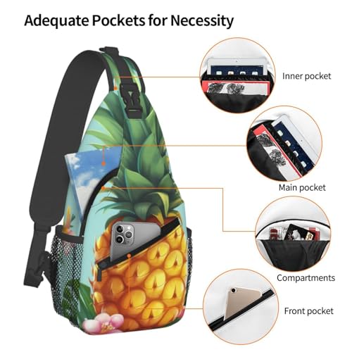 Mochila Sling Tipo Bandolera Negra para Senderismo miniatura 3