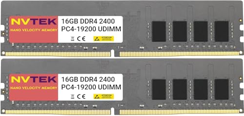 32GB DDR4 memory kit (2x16GB) 2400MHz UDIMM 288-pin
