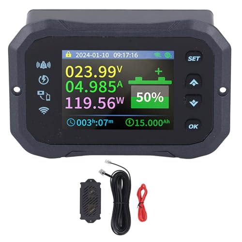 Cryfokt WiFi obe[eʃj^[A10-100V 0-100A 2.4 C` HD J[ LCD XN[AWiFiAAWi-FiAAAvoR̃[gĎt RV obe[j^[