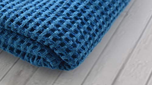 Whitewrap Waffle Bath Towel Ultra Absorbent Fast Drying Soft 100% Organic Cotton Light Weight Premium Luxury Bath-Sheet Hotel Travel Spa Quality - 28" X 55", Sea Port #TOP6