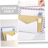 NUOBESTY Przezroczysty Organizer Listy z Akrylu Praktyczny i Wielokrotnego Użytku Wiszący Uchwyt Koperty i Dokumenty Do Biura Nowoczesny Sorter Pocztowy Do Ściany Minimalistyczny Design