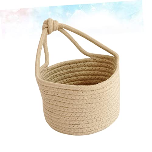 Holibanna Cesta De Armazenamento De Algodão Cestas De Armazenamento De Vime Tecido Organizador De Ce