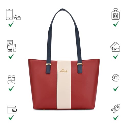 Image of Lavie Women's Kara Colourblock Tote Bag for Women | Tote Handbag for Work | Ladies purse | Stylish Shoulder Bag | Gift for Women