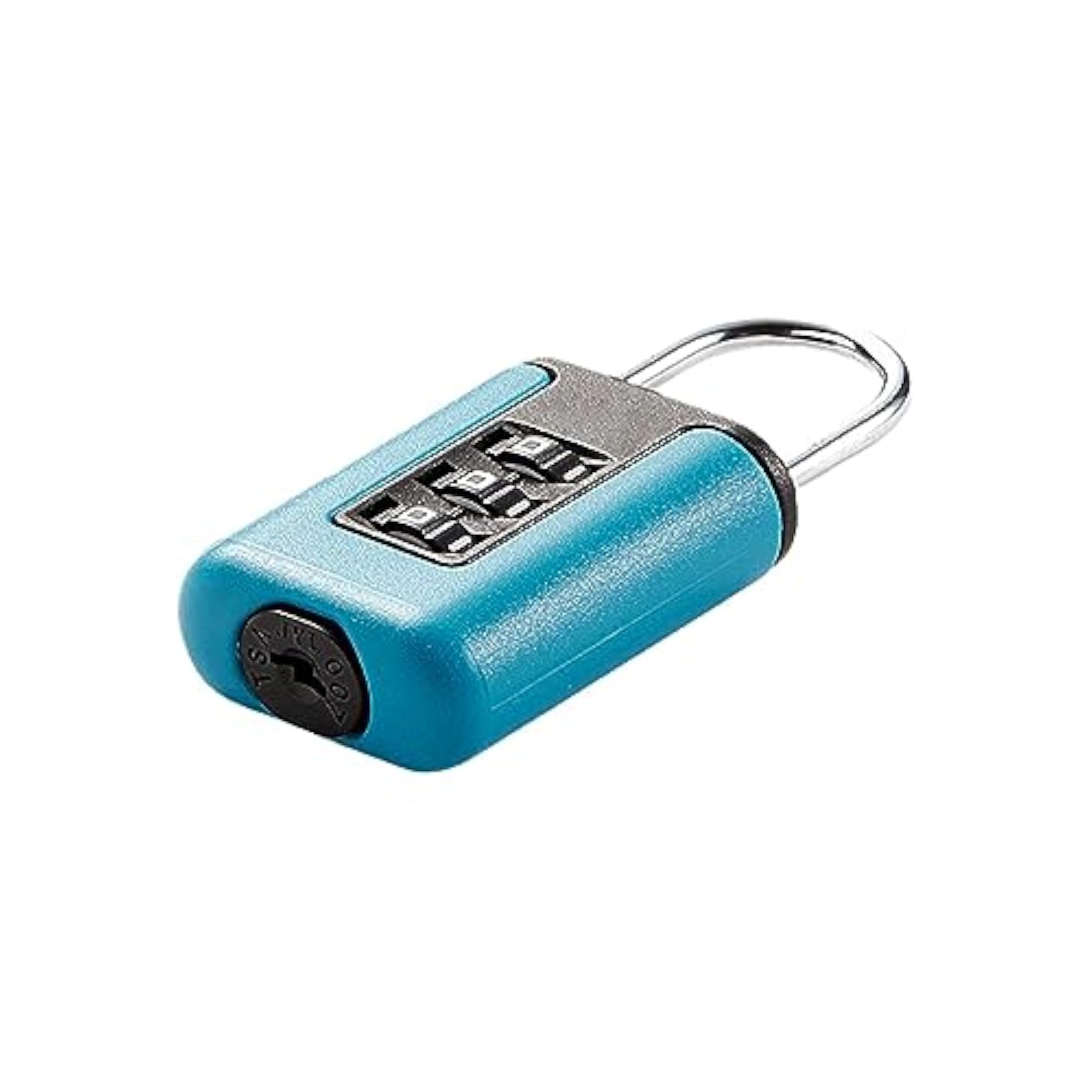 Portable 3 Digit Combination Lock, Lake Blue