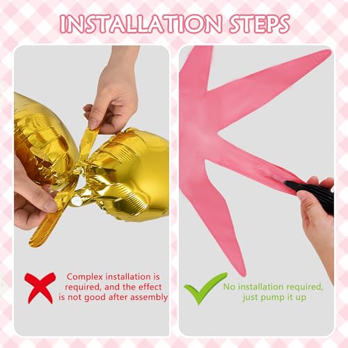 Image of TONIFUL 8Pcs Explosion Star Balloons Pink Hot Pink Foil Balloon Party Decor | 22 Inch Large Mylar Star Balloon for Girls Women Birthday Wedding Bridal Shower Baby Shower Anniversary Photo Booth Supplies
