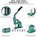 DASBET 3 Die Hand Press Grommet Machine | (#0#2#4) Heavy Duty Industrial Eyelet Grommet Machine Grommets Eyelet Tool Kit with 1500 Grommets Eyelets