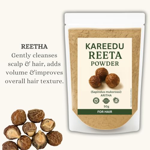 Image of Amla Reetha Shikakai Bhringraj Hibiscus Powder For Hair Growth (pack Of 5, 50g Each, Total 250g Hair Pack) Natural Hair Mask For Hair Fall Control