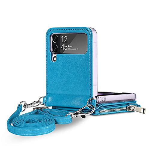 Étui en cuir de luxe avec porte-carte élégant pour votre Samsung Galaxy Z Flip 4 5G