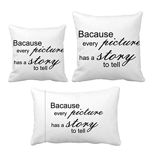 Housse de coussin DIYthinker Story pour la décoration de canapé en salon