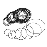 GALPADA 100 Stück Flachgummiriemen für Kassettenrekorder 25–70mm Geräuscharme Antriebsriemen aus Robustem Gummi für Reparatur von Plattenspieler CD und Videorekorder Kompatibel für Heim