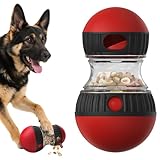 Interactive Dog Puzzle Toy - Mental Stimulation Rolling Treat Dispenser Ball & Slow Feeder Bowl Combo Set | Keeps Your Beloved Dog Focused & Busy | Extra Large Adjustable Treat Dispenser