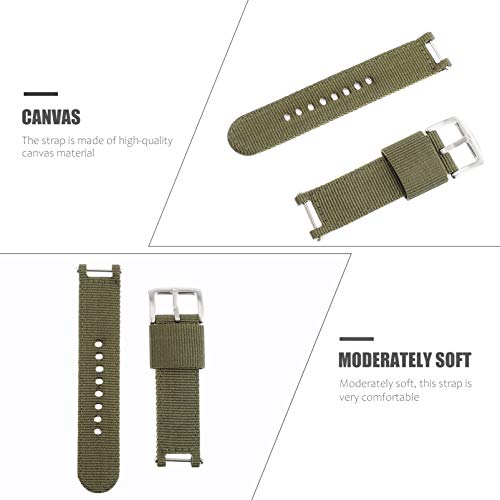 ULTECHNOVO Canvas Quick Release Faixa de Relógio Pulseira de Relógio Pulseira de Relógio Inteligente
