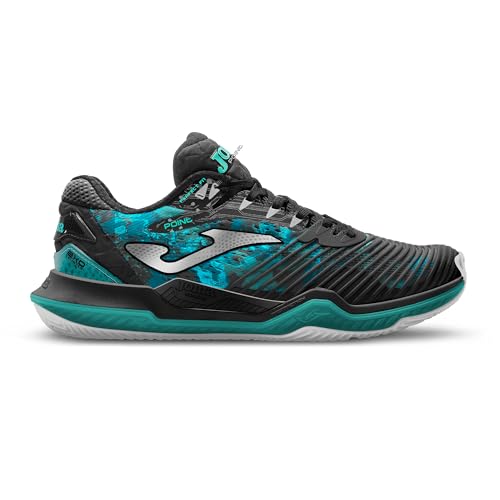 Joma Tenis Zapatilla para Hombre Point Negro, 40-46 - All Court, Suela Reactive Ball Que Absorve Impactos y Evita Torsiones en Articulaciones -