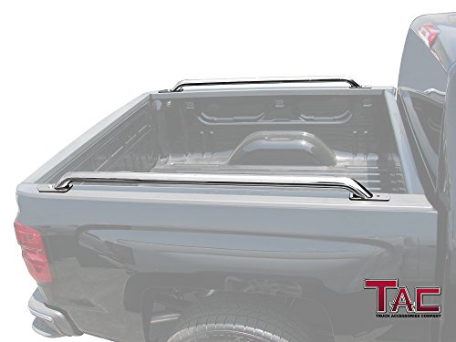 Tac Bed Rails Fit 2014-2023 Chevy Silverado 1500/Gmc Sierra 1500 5.5Ft Short Bed T304 Stainless Steel Truck Side Rails Off Road Automotive Exterior Accessories (2 Pieces Bed Rails) #TOP2
