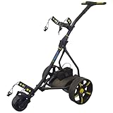 ManaraGolf Carro electrico de Golf MNS2G (Negro) Facíl Plegado, con 9 Velocidades (sin Bateria)