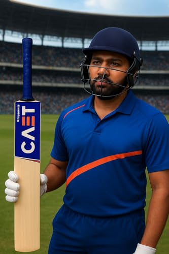 Image of AEM Cricket Kit with Wooden Bat, Plastic Stumps and Ball for Kids | Cricket Kit for Kids Cricket Bat with Wicket (Size 3, Age 6-10 Year)