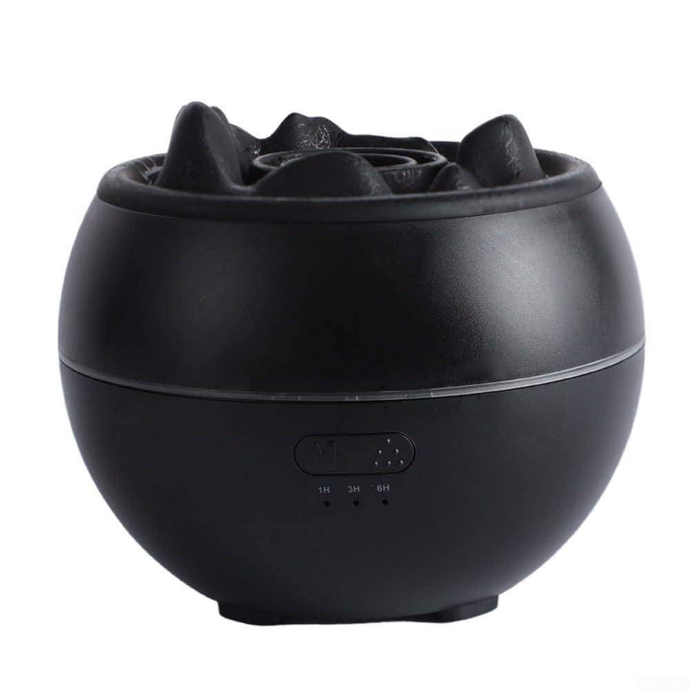 Diffuseur flamme 360 ml noir à fissures pour relaxer votre salon
