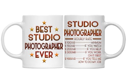 MONIZILUCKY Studio Photographer Mug, Hourly Rate Studio Photographer Gift