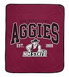 NCAA New Mexico State Aggies Vintage Arch Block Ultra Soft Blanket