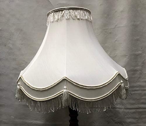 22" TRADITIONAL FULLY LINED CREAM/GOLD LAMP SHADE