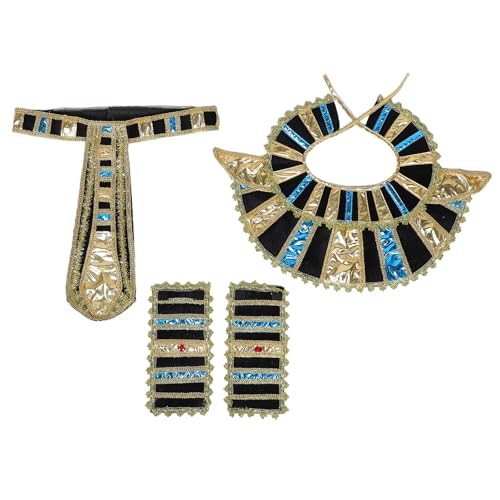 Panoplie Égypte antique dorée en tissu robuste et doublure douce homme
