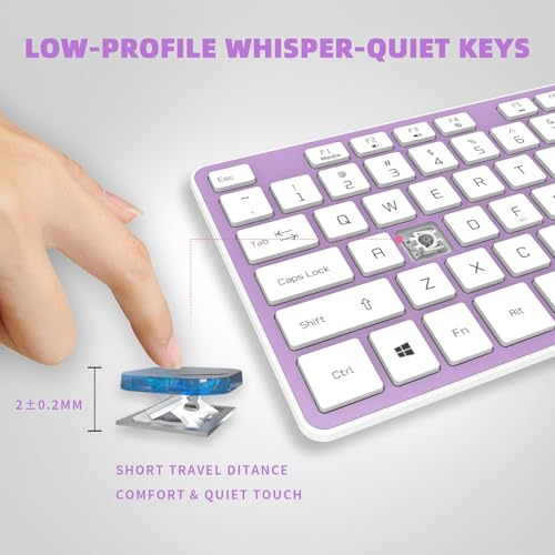 Image of USB Wired Keyboard for Window,Comfortable Quiet Chocolate Keys, Durable Ultra-Slim Wired Computer Keyboard(QWERTY) for PC, Windows 11 /10 /8 /7 /XP /Vista KB1430