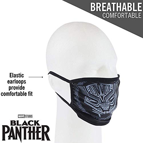 Concept One Marvel Black Panther Cloth Face Masks, Officially Licensed, Washable, Adult #TOP3