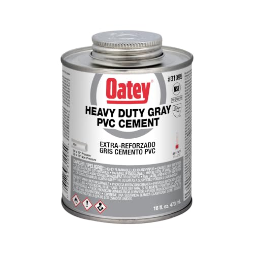 Image of Oatey Pipe Cement,16 fl oz,Gray 31095-1 Each