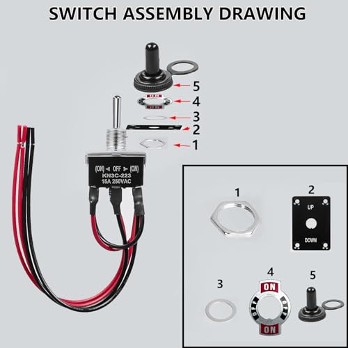 Urant 001 12V 8 Inch Linear Actuator Speed 5Mm/S Waterproof Sports Actuator 3000N(660 Lb) Heavy-Duty Electric Actuator 12 Volts thumb #5