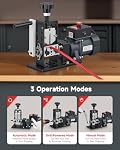 CREWORKS Wire Stripper Machine, Wire Stripper Machine for 0.06"-0.9" (1.5-22 mm) Copper Wires with 3 Operation Modes, Wire Stripping Tool with Hand Crank for Scrap Wire Recycling