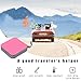 Augeny 48 Capacity CD Case, Portable DVD Hard Plastic Case Holder, Universal Wallet Disc Storage Binder for Car, Home, Travel, Carrying Organizer (Pink)