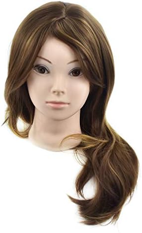 Ba Sha Training Head Cosmetology Mannequin Head Bald Manikin head for Wigs Making Wig Display Hat Display Glasses Display with Free Clamp