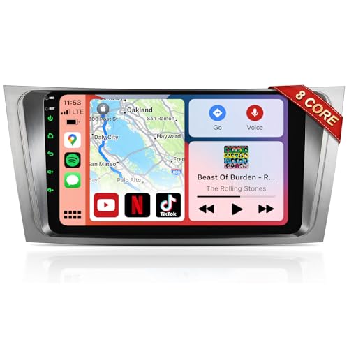 Car Radio for Toyota Camry 2006 2007 2008 2009 2010 2011 (fit JBL or no JBL, 9 Inch Camry Car Stereo with Wireless CarPlay/Android Auto, GPS Navigation 5G WiFi AM FM Radio