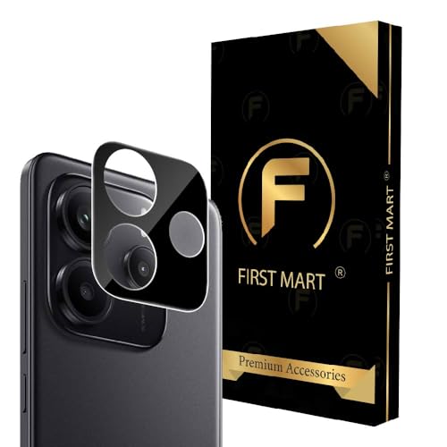 Image of FIRST MART Camera Lens Protection Compatible with Redmi Note 14 With Edge-To-Edge Protector Coverage | Black, Pack of 1
