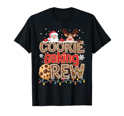 Funny Christmas Cookie Baking Crew Pajamas Baking Family T-Shirt