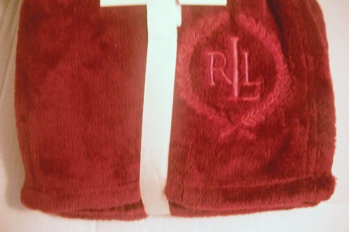 Lauren Ralph Lauren Classic Mink Throw Blanket -Majestic Ruby Red-50" X 70" #TOP28