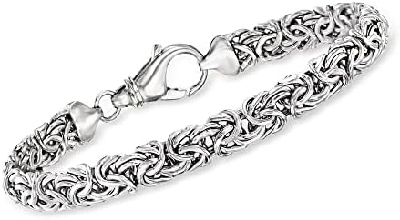 Ross-Simons Sterling Silver Small Byzantine Bracelet