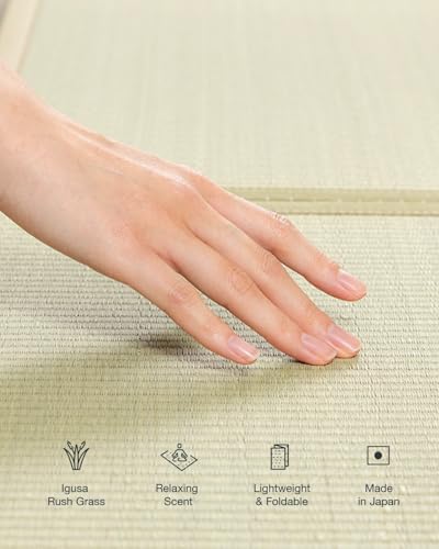 Matelas tatami FULI pliable en igusa – photo 4